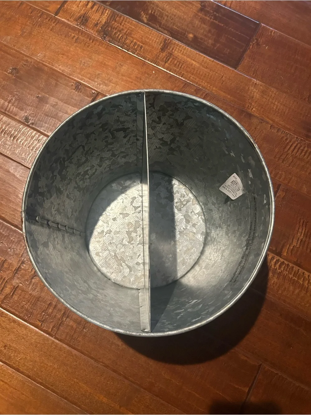 NWT Pottery Barn Galvanized Metal Planter with Divider